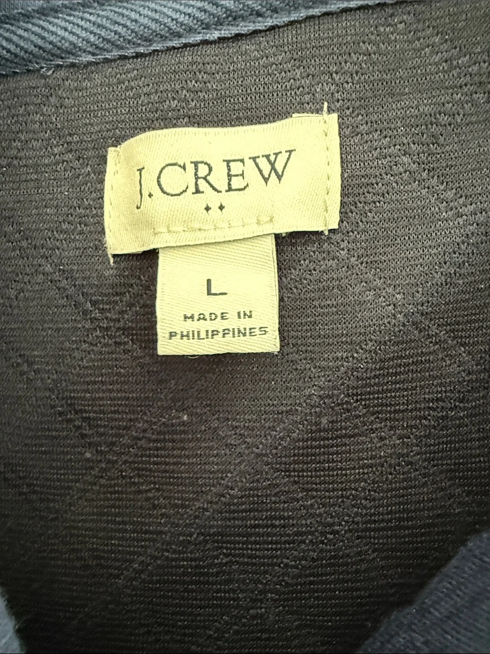 J. Crew Quilted Hoodie in Navy Blue